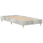vidaXL Cadre de lit Gris béton 90 x 200 cm Bois d'ingénierie