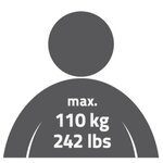 RIDDER Tabouret pliable de salle de bain 110 kg Blanc A0050301