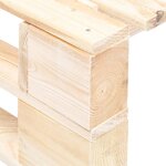 vidaXL Repose-pied palette de jardin bois