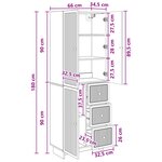 vidaXL Ensemble de Meubles 2 Pièces 66 x 34 5 x 90 cm Bois d'ingénierie