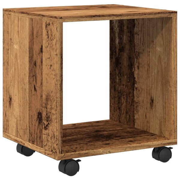 vidaXL Armoire à roulettes vieux bois 37x33x42 5 cm bois d'ingénierie