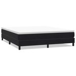 vidaXL Sommier à lattes de lit sans matelas noir 180x210 cm velours