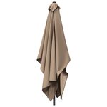 vidaXL Parasol de jardin 200 x 300 cm Polyester Rectangulaire Taupe