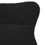vidaXL Chaise relaxante en velours noir
