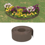 vidaXL Bordures de jardin 3 Pièces marron 10 m 20 cm polyéthylène