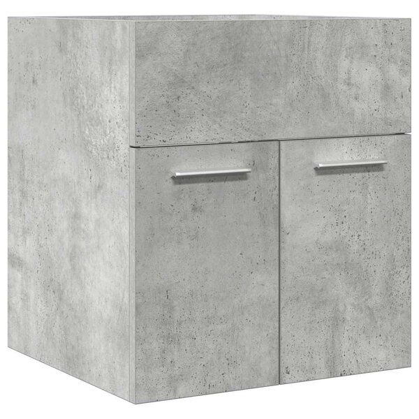 vidaXL Armoire de lavabo de salle de bain gris béton 41x38 5x46 cm