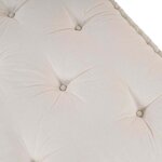 vidaXL Coussin de canapé sur palette Crème tissu