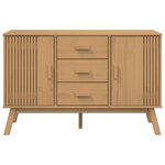 vidaXL Buffet OLDEN marron 114x43x73 5 cm bois massif de pin
