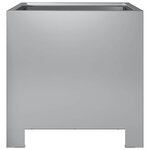 vidaXL Jardinière 30x30x30 cm acier galvanisé