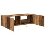 vidaXL Meuble TV mural 2 Pièces Bois Ancien 100 x 35 x 31 cm