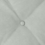 vidaXL Coussin de Dos Gris clair 140 x 50 cm Tissu en velours côtelé