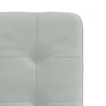 vidaXL Chaises à manger lot de 2 Gris clair Velours