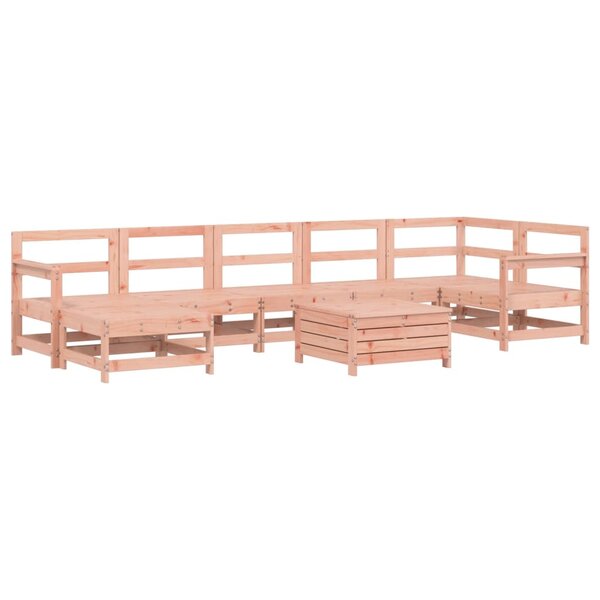vidaXL Salon de jardin 8 Pièces bois massif sapin de douglas