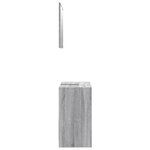 vidaXL Ensemble de meubles de salle de bain 2 Pièces Sonoma gris
