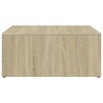 vidaXL Tables basses gigognes 2 Pièces chêne sonoma bois ingénierie métal