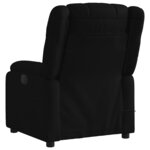 vidaXL Fauteuil inclinable de massage noir tissu
