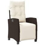 vidaXL Ensemble de salle à manger pour jardin 7 Pièces Marron polyrotin