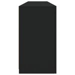vidaXL Buffet avec lumières LED noir 164x37x67 cm