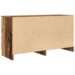 vidaXL Meuble TV vieux bois 100x35x54 cm bois d'ingénierie