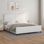 vidaXL Cadre de lit sans matelas blanc 160x200 cm similicuir