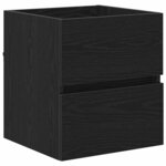 vidaXL Cabinet de Salle de Bain Chêne noir 41 x 38.5 x 45 cm
