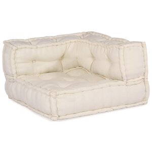 vidaXL Unité de canapé modulaire 4 Pièces Crème Tissu