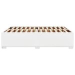 vidaXL Cadre de lit Blanc 160x200 cm Similicuir