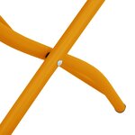 vidaXL Chaises de jardin pliantes 2 pièces Jaune Moutarde 42x52x82 cm Acier thermolaqué