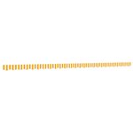 vidaXL Tissu de remplacement de cantonnière d’auvent jaune blanc 6 m
