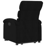 vidaXL Fauteuil inclinable noir tissu