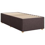 vidaXL Sommier à lattes de lit avec matelas Marron foncé 100x200 cm