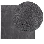 vidaXL Tapis HUARTE à poils courts doux lavable anthracite 160x160 cm