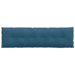 vidaXL Coussin de Dos Bleu 180 x 50 cm Tissu en velours côtelé