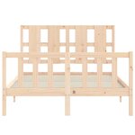 vidaXL Cadre de lit sans matelas 140x190 cm bois de pin massif