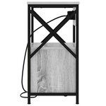 vidaXL Cabinet de chevet avec tiroir 2 Pièces Gris Sonoma 40 x 31 x 60 cm