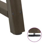 vidaXL Pieds de table à manger en forme de A  2 pièces  50 x (72-73) cm  acier