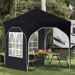 vidaXL Tente de fête pop-up 192 x 192 x 245 cm Noir