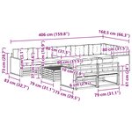 vidaXL Ensemble de canapés d'extérieur 9 pc
