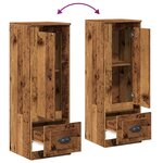 vidaXL Buffet haut vieux bois 36x35 5x103 5 cm bois d'ingénierie