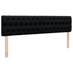 VidaXL Cadre de lit ottoman avec matelas noir 180x200 cm tissu