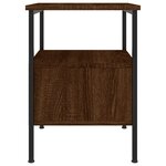 vidaXL Tables de chevet 2 Pièces chêne marron 34x36x50 cm bois ingénierie