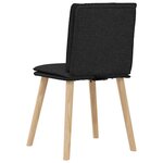 vidaXL Chaises à manger lot de 6 noir tissu