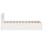 vidaXL Cadre de lit sans matelas blanc 160x200 cm bois de pin massif