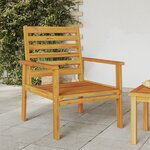 vidaXL Fauteuil de jardin lot de 2 66 5x65x81 cm bois massif d'acacia