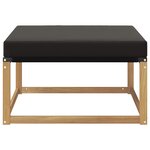 vidaXL Pouf d'Extérieur Bois d'Acacia Massif Blanc