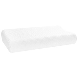 vidaXL Coussin de sommeil Uni Blanc 60 x 37 x 12 5 cm