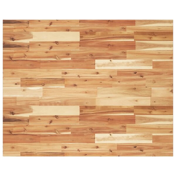 vidaXL Dessus de table rectangulaire 100x80x2 cm bois massif d'acacia