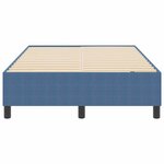 vidaXL Lit à ressorts Bleu 120 x 190 cm Tissu en velours côtelé