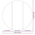 vidaXL Bâche de piscine gris clair Ø396 cm géotextile polyester