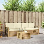 vidaXL Ensemble de canapés d'extérieur 5 pc